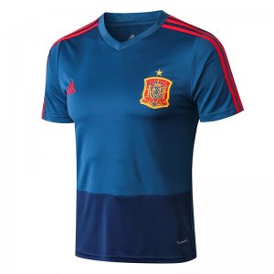 Maillot Entrainement Espagne Ensemble Complet 2018 Bleu Pas Cher