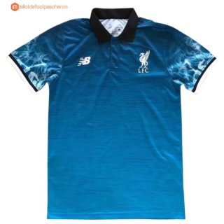 Polo Liverpool 2017 2018 Bleu Pas Cher Polo Liverpool 2017 2018 Bleu Pas Cher
