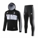 Survetement Juventus 2019 2020 Gris Noir Pas Cher