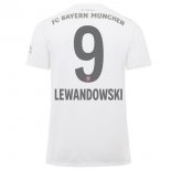 Maillot Bayern Munich NO.9 Lewandowski Exterieur 2019 2020 Blanc Pas Cher