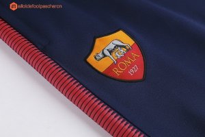 Survetement AS Roma 2017 2018 Rouge Bleu Marine Pas Cher