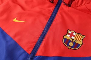 Coupe Vent Barcelona 2018 2019 Bleu Rouge Pas Cher