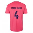 Maillot Real Madrid Exterieur NO.4 Sergio Ramos 2020 2021 Rose Pas Cher