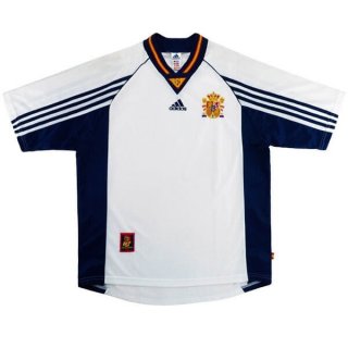 Maillot Espagne Exterieur Retro 1998 Blanc Pas Cher