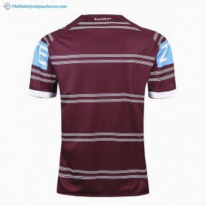 Maillot Rugby Manly Sea Eagles Domicile 2017 2018 Rouge Pas Cher