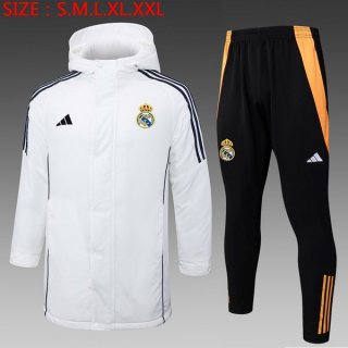 Doudoune Real Madrid Ensemble Complet 2024 2025 Blanc 2 Doudoune Real Madrid Ensemble Complet 2024 2025 Blanc 2