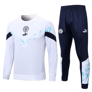 Training Manchester City 2022 2023 Blanc Bleu Training Manchester City 2022 2023 Blanc Bleu