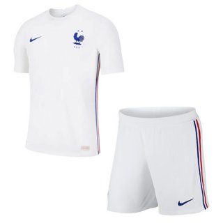 Maillot France Exterieur Enfant 2020 Blanc Pas Cher