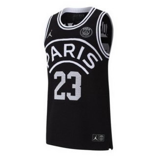JORDAN Maillot Paris Saint Germain NO.23 Sin Mangas 2018 2019 Noir Pas Cher JORDAN Maillot Paris Saint Germain NO.23 Sin Mangas 2018 2019 Noir Pas Cher