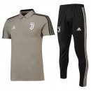 Polo Juventus Ensemble Complet 2018 2019 Marron Noir Pas Cher