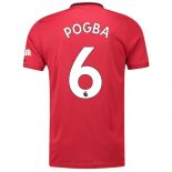 Maillot Manchester United NO.6 Pogba Domicile 2019 2020 Rouge