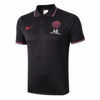 Polo Paris Saint Germain 2019 2020 Rouge Noir Pas Cher Polo Paris Saint Germain 2019 2020 Rouge Noir Pas Cher