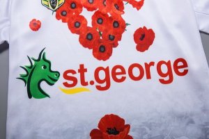 Maillot St.George Illawarra Dragons Edición Conmemorativa 2018 Blanc Pas Cher