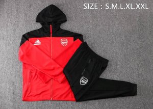 Sweat Shirt Capuche Ensemble Complet Arsenal 2022 2023 Rouge