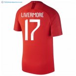 Maillot Angleterre Exterieur Livermore 2018 Rouge Pas Cher