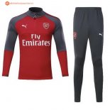 Survetement Arsenal 2017 2018 Rouge Marine Gris Pas Cher