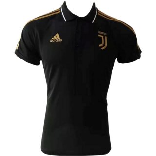 Polo Juventus 2019 2020 Jaune Noir Pas Cher