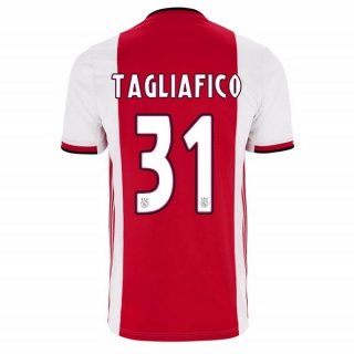 Maillot Ajax Domicile Tagliafico 2019 2020 Rouge Pas Cher