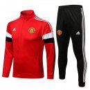 Survetement Manchester United 2022 Rouge Noir Blanc