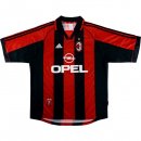 Thailande Maillot AC Milan Domicile Retro 1998 2000 Rouge Pas Cher