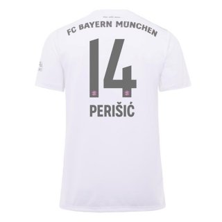 Maillot Bayern Munich NO.14 Perisic Exterieur 2019 2020 Blanc Pas Cher