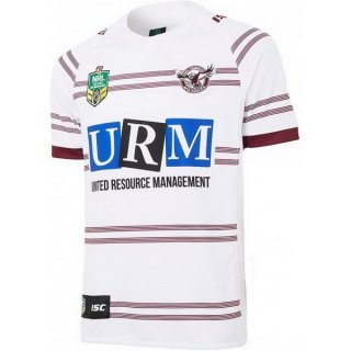 Maillot Manly Sea Eagles Exterieur 2018 Blanc Pas Cher