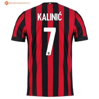 Maillot Milan Domicile Kalinic 2017 2018 Pas Cher Maillot Milan Domicile Kalinic 2017 2018 Pas Cher