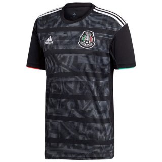 Maillot Mexico Domicile 2019 Negro Gris Pas Cher