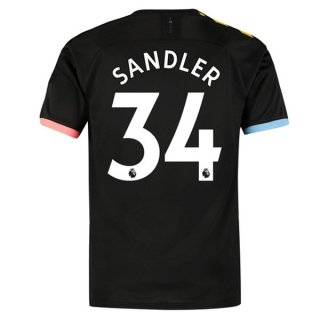 Maillot Manchester City NO.34 Sandler Exterieur 2019 2020 Noir Pas Cher Maillot Manchester City NO.34 Sandler Exterieur 2019 2020 Noir Pas Cher