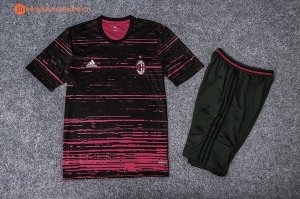 Entrainement Milan Ensemble Complet 2017 2018 Noir Rose Pas Cher