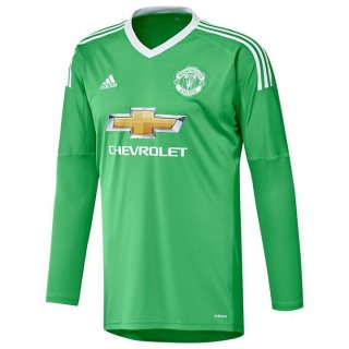 Maillot Manchester United Exterieur ML Gardien 2017 2018 Pas Cher