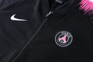 Survetement Enfant Paris Saint Germain 2018 2019 Rose Noir Pas Cher