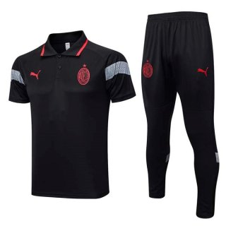 Polo AC Milan Ensemble Complet 2023 2024 Noir