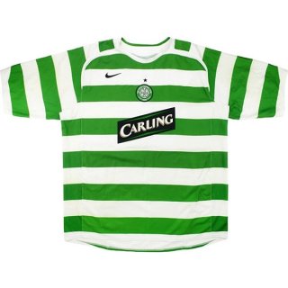 Thailande Maillot Celtic Domicile Retro 2005 2006 Vert Pas Cher