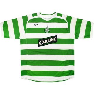 Thailande Maillot Celtic Domicile Retro 2005 2006 Vert Pas Cher