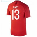 Maillot Angleterre Exterieur Hart 13 2018 Rouge Pas Cher