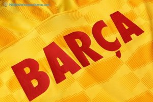 Entrainement Barcelona Ensemble Complet 2017 2018 Jaune Pas Cher