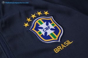 Survetement Brésil 2018 Bleu Pas Cher