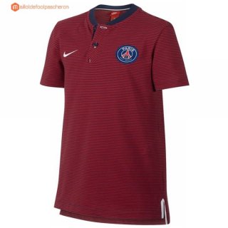 Polo Paris Saint Germain 2017 2018 Rouge Pas Cher