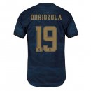 Maillot Real Madrid NO.19 Odriozola Exterieur 2019 2020 Bleu Pas Cher