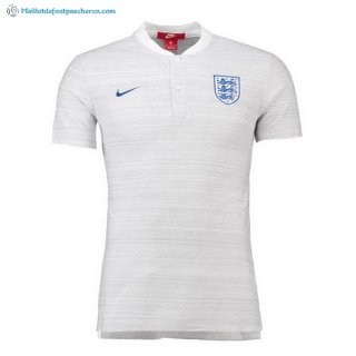 Polo Angleterre 2018 Blanc Pas Cher