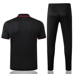 Polo Atlético de Madrid Ensemble Complet 2019 2020 Noir Pas Cher