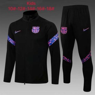 Enfant Survetement Barcelona 2022 Noir Rose