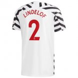 Maillot Manchester United NO.2 Lindelof Third 2020 2021 Blanc Pas Cher