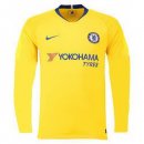 Maillot Chelsea Exterieur ML 2018 2019 Jaune Pas Cher