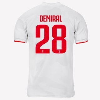 Maillot Juventus NO.28 Demiral Exterieur 2019 2020 Gris Blanc Pas Cher