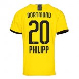 Thailande Maillot Borussia Dortmund NO.20 Phillipp Domicile 2019 2020 Jaune