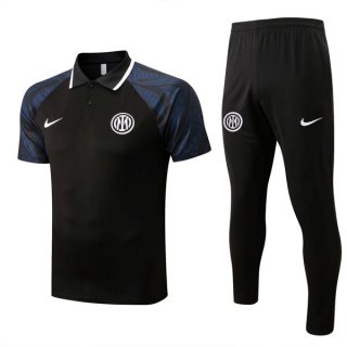 Polo Inter Milan Ensemble Complet 2022 2023 Noir