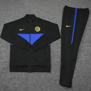 Survetement Inter Milan 2020 2021 Noir Bleu Jaune Pas Cher