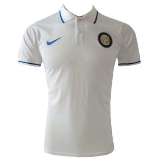 Polo Inter Milan 2019 2020 Blanc Pas Cher